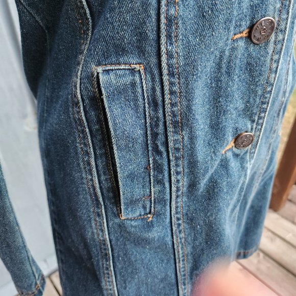 Dakota New Design Longer Denim Jacket Western Style Size Medium - Picture 6 of 6